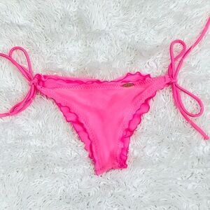 Luli Fama Hot Pink Scrunch Butt Bikini Bottom